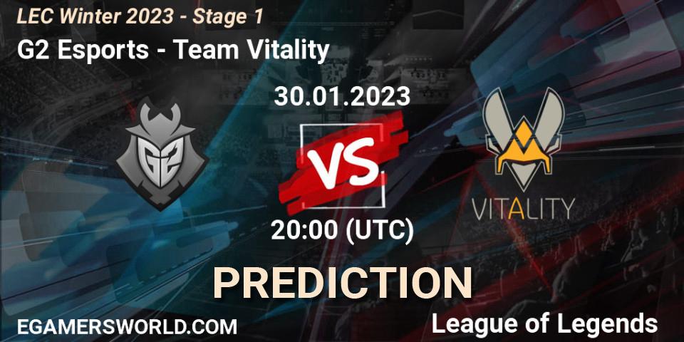 G2 Esports vs Team Vitality: Match Prediction. 30.01.23, LoL, LEC Winter 2023 - Stage 1