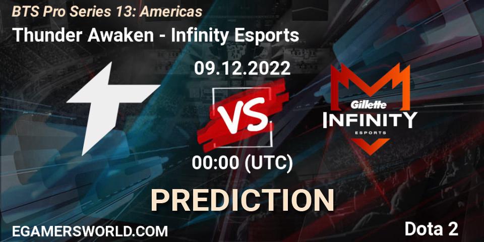 Thunder Awaken vs Infinity Esports: Match Prediction. 09.12.22, Dota 2, BTS Pro Series 13: Americas
