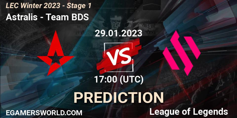 Astralis vs Team BDS: Match Prediction. 29.01.23, LoL, LEC Winter 2023 - Stage 1