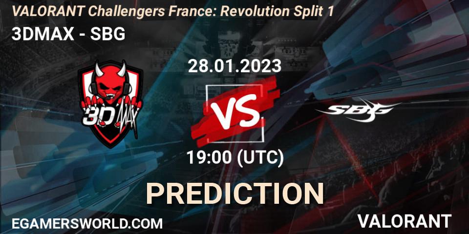 3DMAX vs SBG: Match Prediction. 28.01.23, VALORANT, VALORANT Challengers 2023 France: Revolution Split 1