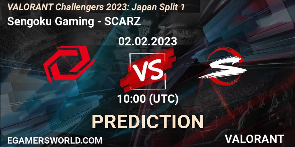 Sengoku Gaming vs SCARZ: Match Prediction. 02.02.23, VALORANT, VALORANT Challengers 2023: Japan Split 1
