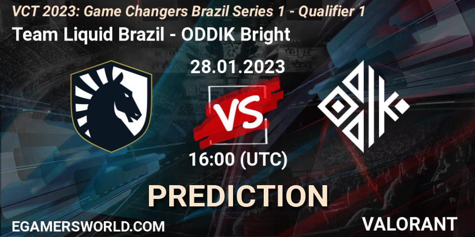 Team Liquid Brazil vs ODDIK Bright: Match Prediction. 28.01.23, VALORANT, VCT 2023: Game Changers Brazil Series 1 - Qualifier 1