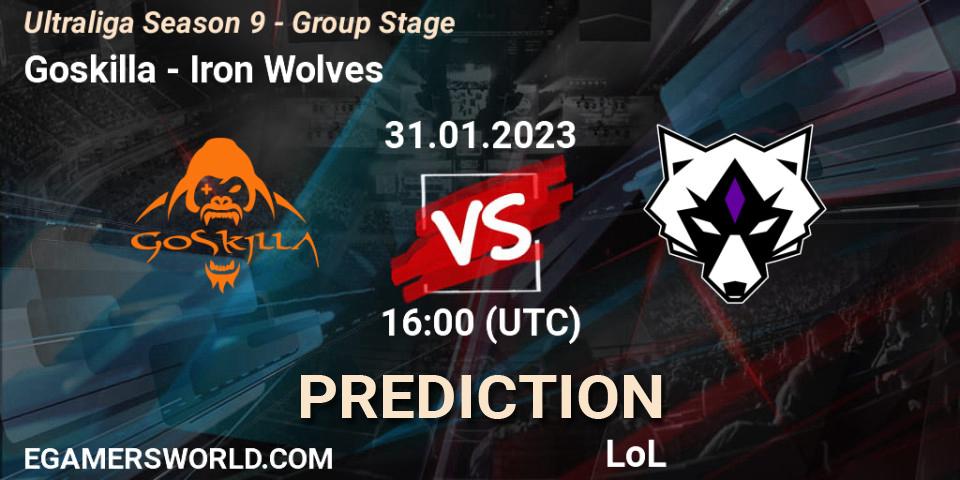 Goskilla vs Iron Wolves: Match Prediction. 31.01.23, LoL, Ultraliga Season 9 - Group Stage