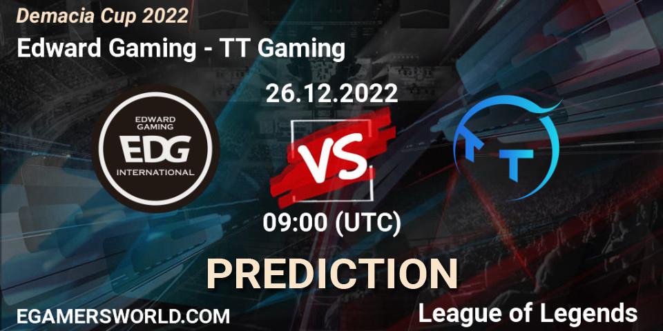 Edward Gaming vs TT Gaming: Match Prediction. 26.12.22, LoL, Demacia Cup 2022