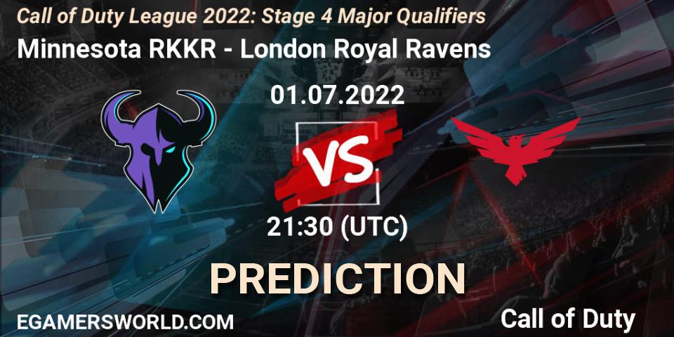 Minnesota RØKKR vs London Royal Ravens: Match Prediction. 01.07.22, Call of Duty, Call of Duty League 2022: Stage 4