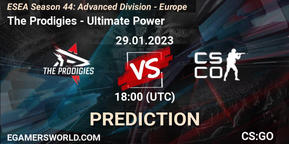The Prodigies vs Ultimate Power: Match Prediction. 03.02.23, CS2 (CS:GO), ESEA Season 44: Advanced Division - Europe