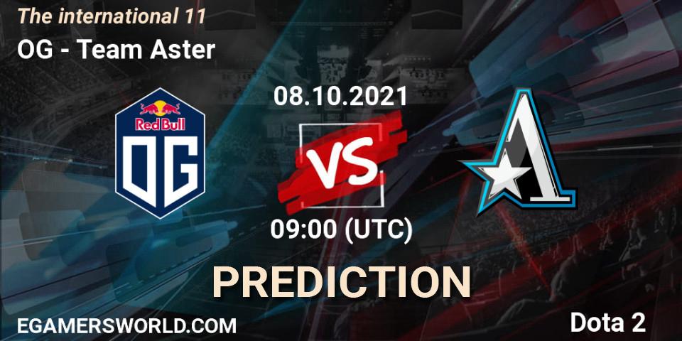 OG vs Team Aster: Match Prediction. 08.10.21, Dota 2, The Internationa 2021