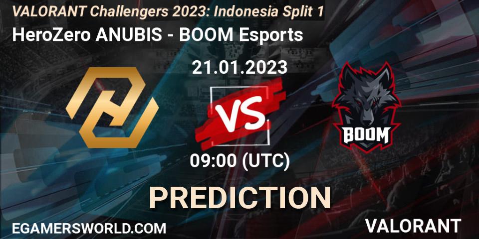 HeroZero ANUBIS vs BOOM Esports: Match Prediction. 21.01.23, VALORANT, VALORANT Challengers 2023: Indonesia Split 1
