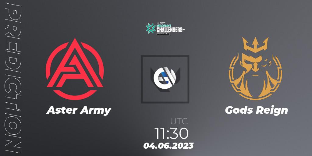  Aster Army vs Gods Reign: Match Prediction. 04.06.23, VALORANT, VALORANT Challengers 2023: South Asia Split 2