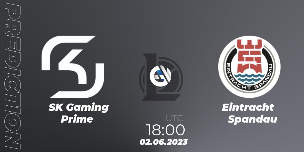 SK Gaming Prime vs Eintracht Spandau: Match Prediction. 02.06.23, LoL, Prime League Summer 2023 - Group Stage