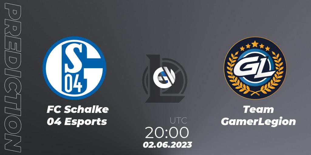 FC Schalke 04 Esports vs Team GamerLegion: Match Prediction. 02.06.23, LoL, Prime League Summer 2023 - Group Stage