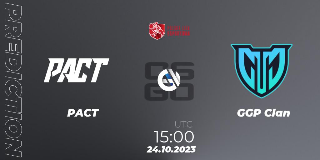 PACT vs GGP Clan: Match Prediction. 24.10.23, CS2 (CS:GO), Polska Liga Esportowa 2023: Split #3