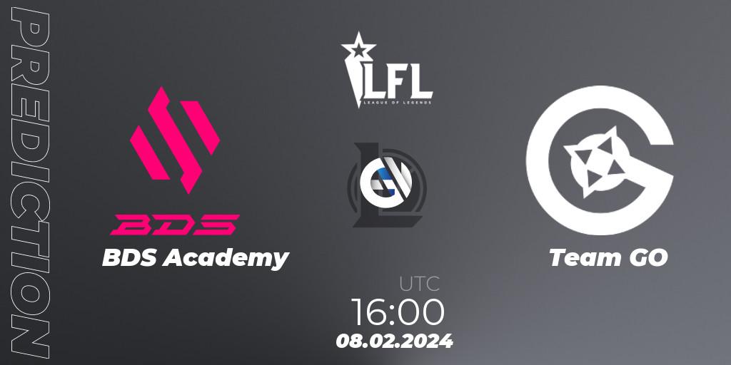 BDS Academy vs Team GO: Match Prediction. 08.02.24, LoL, LFL Spring 2024