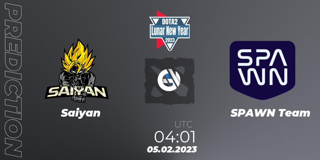 Saiyan vs SPAWN Team: Match Prediction. 05.02.23, Dota 2, Lunar New Year 2023