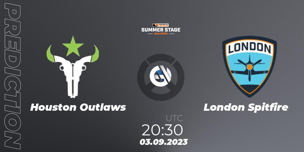 Houston Outlaws vs London Spitfire: Match Prediction. 03.09.23, Overwatch, Overwatch League 2023 - Summer Stage Qualifiers