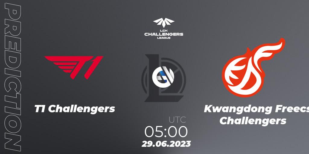 T1 Challengers vs Kwangdong Freecs Challengers: Match Prediction. 29.06.23, LoL, LCK Challengers League 2023 Summer - Group Stage