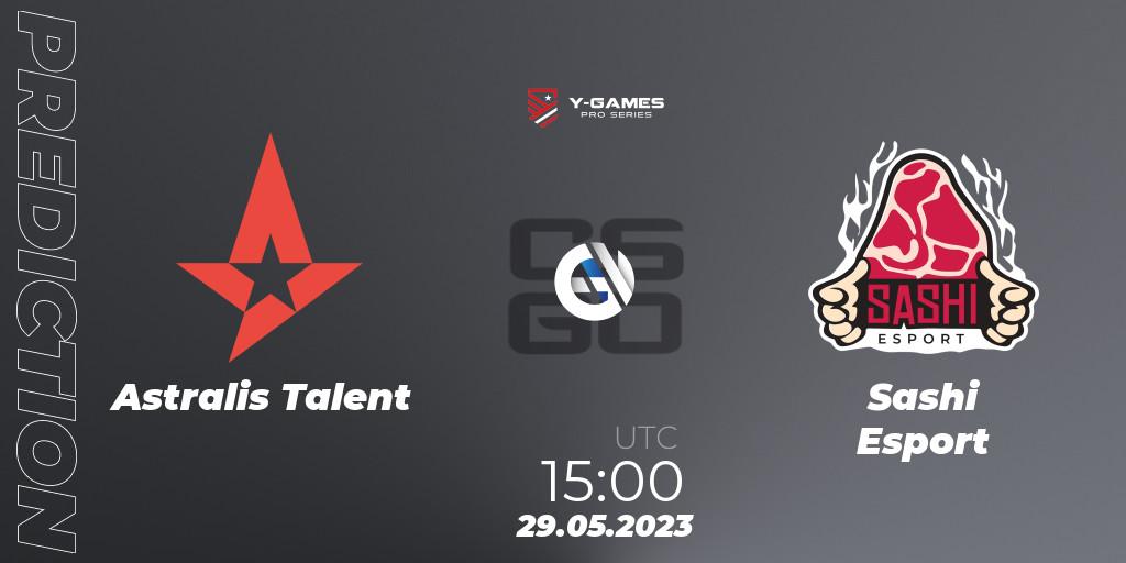 Astralis Talent vs Sashi Esport: Match Prediction. 01.06.23, CS2 (CS:GO), Y-Games PRO Series 2023
