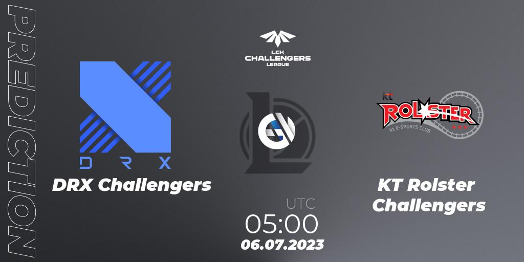 DRX Challengers vs KT Rolster Challengers: Match Prediction. 06.07.23, LoL, LCK Challengers League 2023 Summer - Group Stage