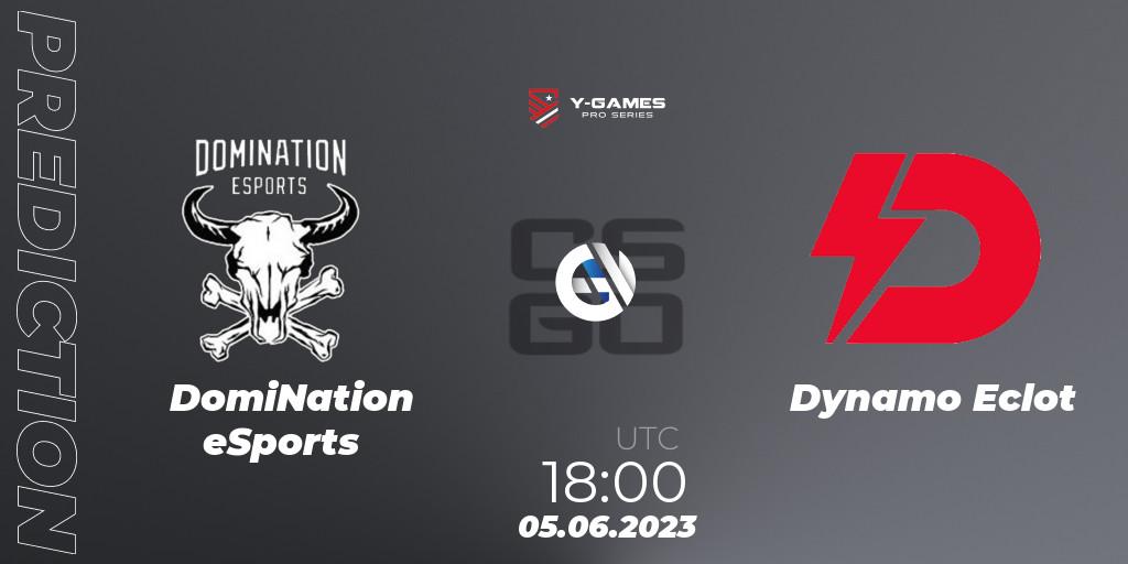 DomiNation eSports vs Dynamo Eclot: Match Prediction. 05.06.23, CS2 (CS:GO), Y-Games PRO Series 2023