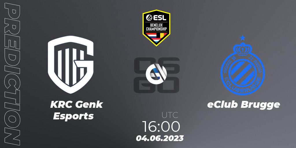 KRC Genk Esports vs eClub Brugge: Match Prediction. 04.06.23, CS2 (CS:GO), ESL Benelux Championship Spring 2023