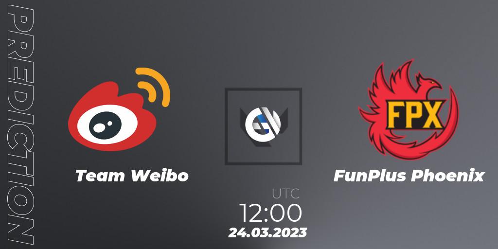 Team Weibo vs FunPlus Phoenix: Match Prediction. 24.03.23, VALORANT, FGC Valorant Invitational 2023: Act 1
