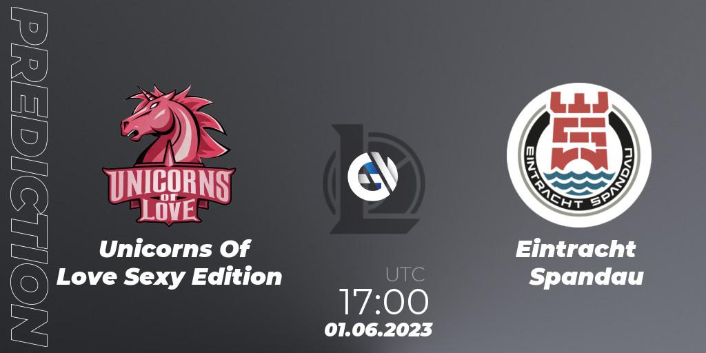 Unicorns Of Love Sexy Edition vs Eintracht Spandau: Match Prediction. 01.06.23, LoL, Prime League Summer 2023 - Group Stage