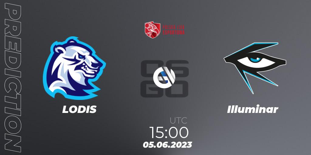 LODIS vs Illuminar: Match Prediction. 05.06.23, CS2 (CS:GO), Polish Esports League 2023 Split 2