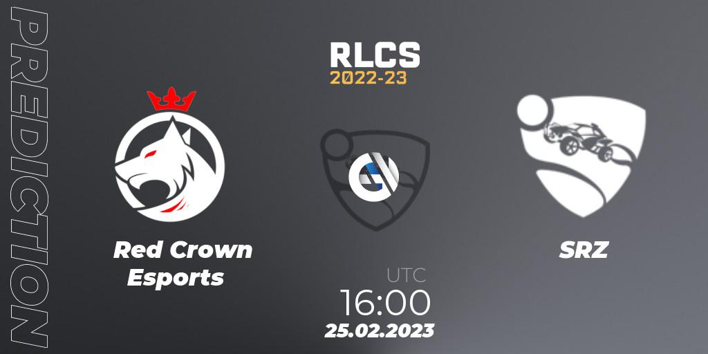 Red Crown Esports vs SRZ: Match Prediction. 25.02.23, Rocket League, RLCS 2022-23 - Winter: Sub-Saharan Africa Regional 3 - Winter Invitational
