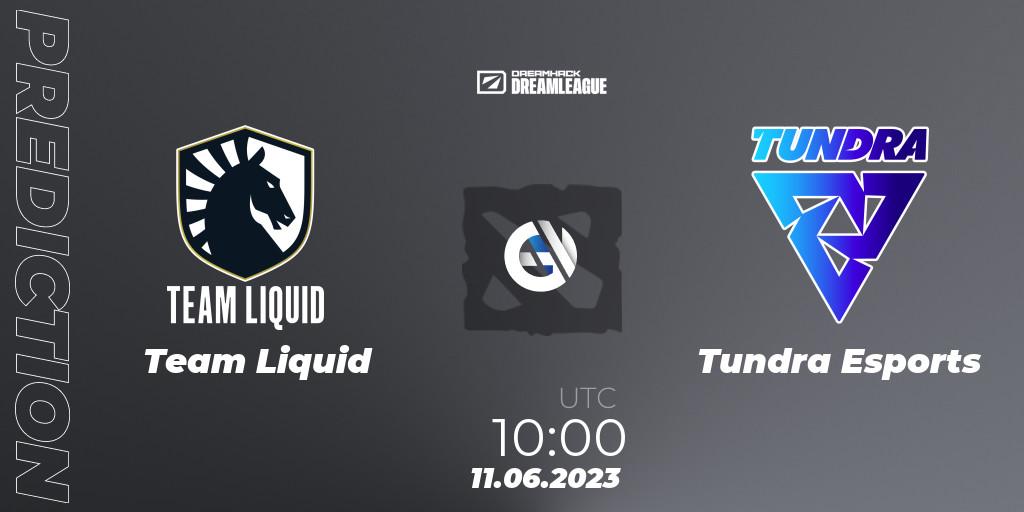 Team Liquid vs Tundra Esports: Match Prediction. 11.06.23, Dota 2, DreamLeague Season 20 - Group Stage 1