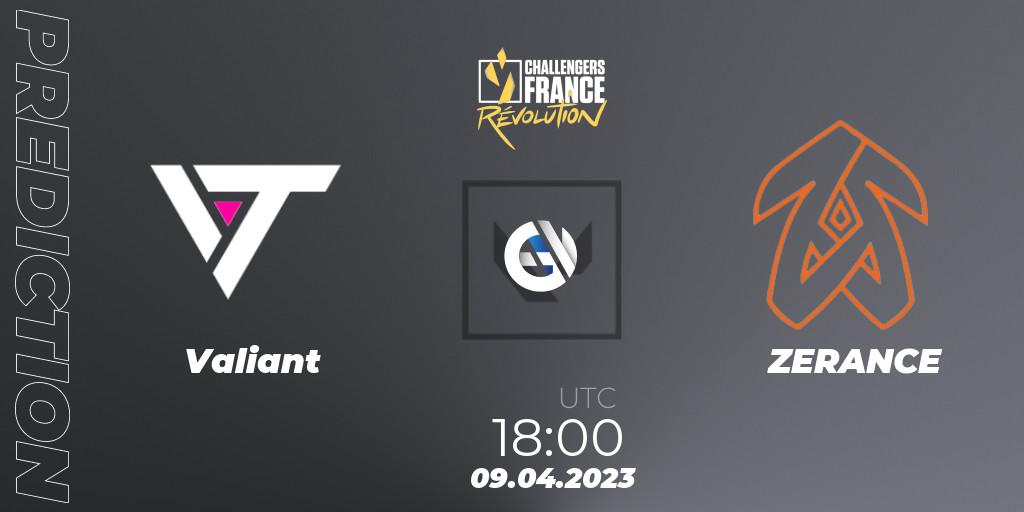 Valiant vs ZERANCE: Match Prediction. 09.04.23, VALORANT, VALORANT Challengers France: Revolution Split 2 - Regular Season