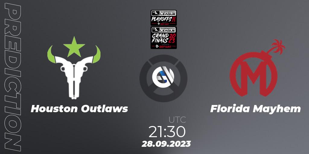 Houston Outlaws vs Florida Mayhem: Match Prediction. 28.09.23, Overwatch, Overwatch League 2023 - Playoffs
