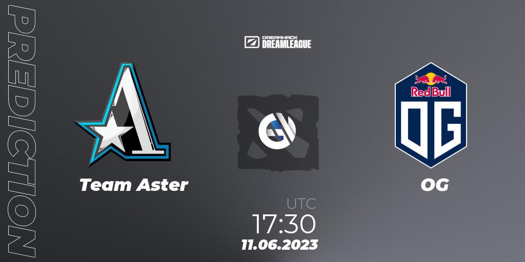Team Aster vs OG: Match Prediction. 11.06.23, Dota 2, DreamLeague Season 20 - Group Stage 1