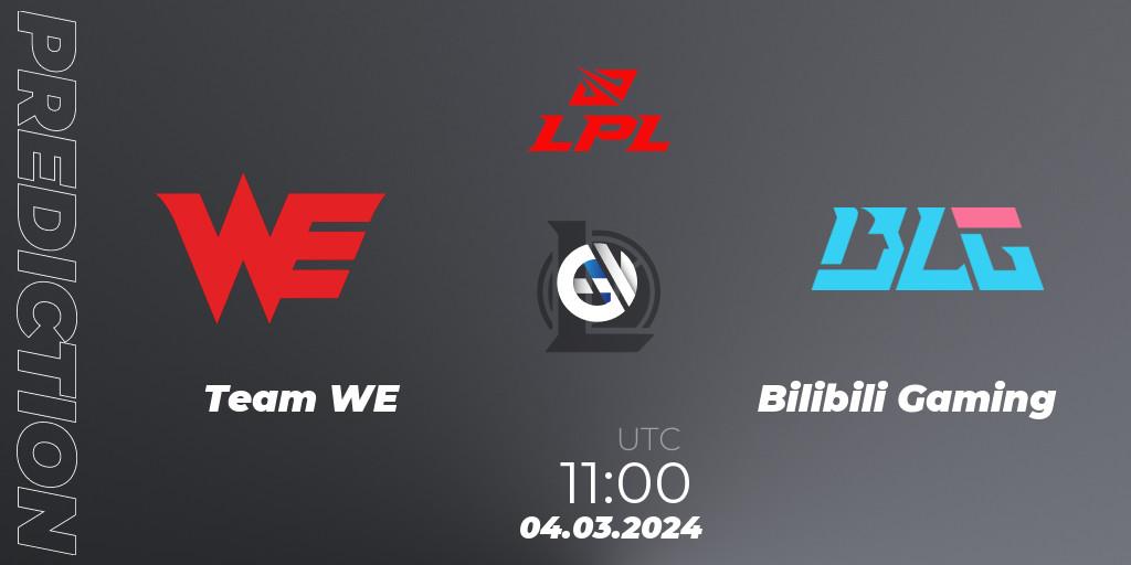 Team WE vs Bilibili Gaming: Match Prediction. 04.03.24, LoL, LPL Spring 2024 - Group Stage