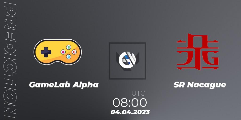 GameLab Alpha vs SR Nacague: Match Prediction. 04.04.23, VALORANT, VALORANT Challengers 2023: Philippines Split 2 - Group stage