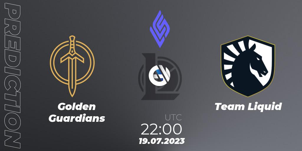 Golden Guardians vs Team Liquid: Match Prediction. 19.07.23, LoL, LCS Summer 2023 - Group Stage