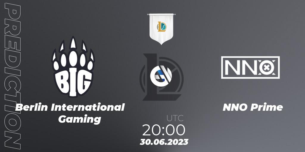 Berlin International Gaming vs NNO Prime: Match Prediction. 30.06.23, LoL, Prime League Summer 2023 - Group Stage