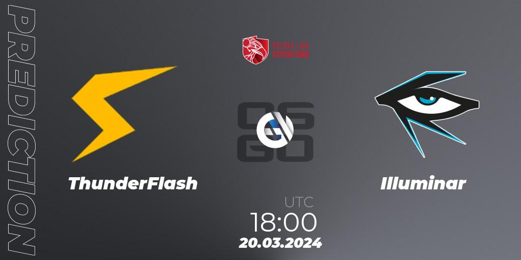 ThunderFlash vs Illuminar: Match Prediction. 20.03.24, CS2 (CS:GO), Polska Liga Esportowa 2024: Split #1