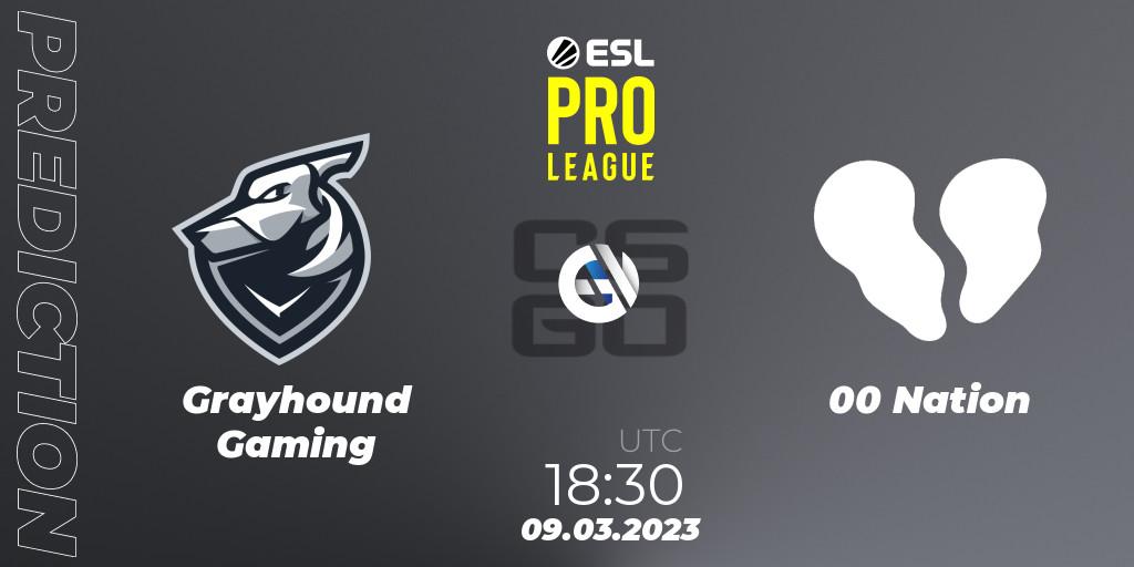 Grayhound Gaming vs 00 Nation: Match Prediction. 09.03.23, CS2 (CS:GO), ESL Pro League Season 17