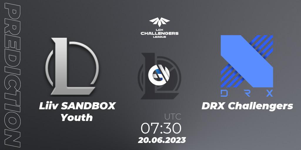Liiv SANDBOX Youth vs DRX Challengers: Match Prediction. 20.06.23, LoL, LCK Challengers League 2023 Summer - Group Stage