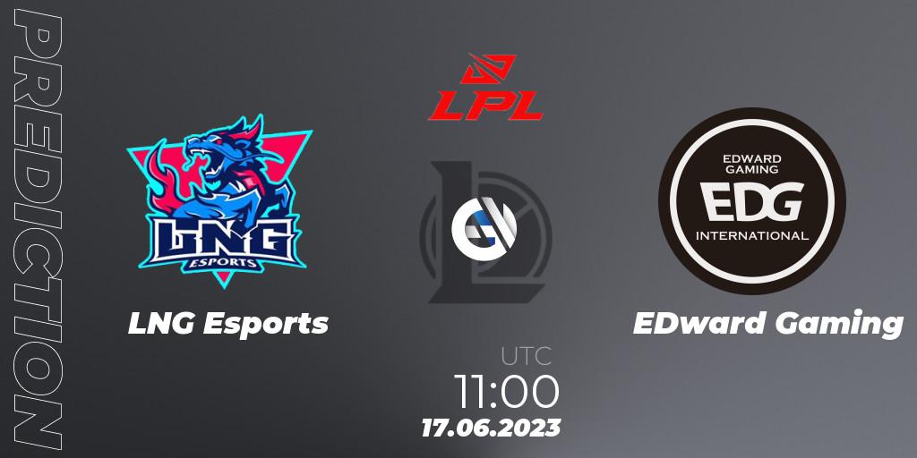 LNG Esports vs EDward Gaming: Match Prediction. 17.06.23, LoL, LPL Summer 2023 Regular Season