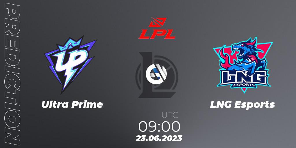Ultra Prime vs LNG Esports: Match Prediction. 23.06.23, LoL, LPL Summer 2023 Regular Season