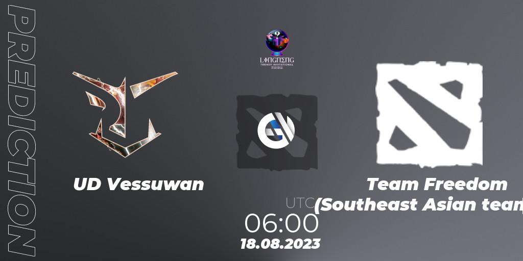 UD Vessuwan vs Team Freedom (Southeast Asian team): Match Prediction. 23.08.23, Dota 2, LingNeng Trendy Invitational