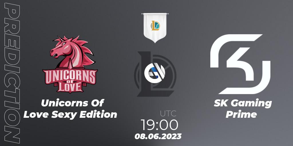 Unicorns Of Love Sexy Edition vs SK Gaming Prime: Match Prediction. 08.06.23, LoL, Prime League Summer 2023 - Group Stage