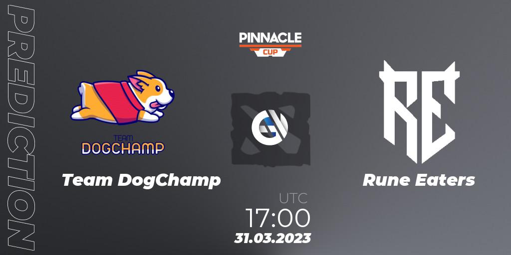 Team DogChamp vs Rune Eaters: Match Prediction. 01.04.23, Dota 2, Pinnacle Cup: Malta Vibes - Tour 1