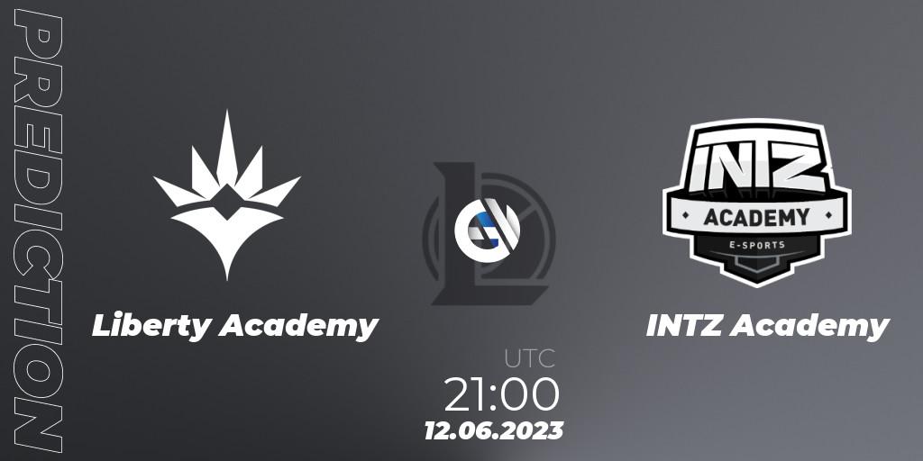 Liberty Academy vs INTZ Academy: Match Prediction. 12.06.23, LoL, CBLOL Academy Split 2 2023 - Group Stage