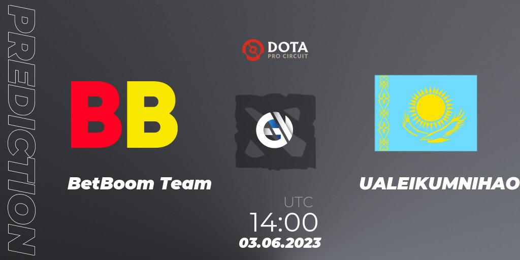 BetBoom Team vs UALEIKUMNIHAO: Match Prediction. 03.06.23, Dota 2, DPC 2023 Tour 3: EEU Division I (Upper)