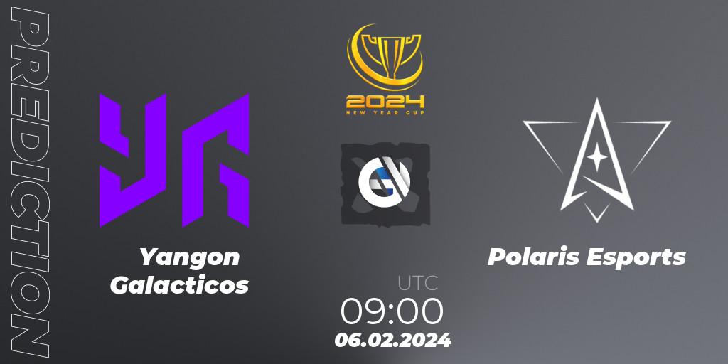 Yangon Galacticos vs Polaris Esports: Match Prediction. 06.02.24, Dota 2, New Year Cup 2024