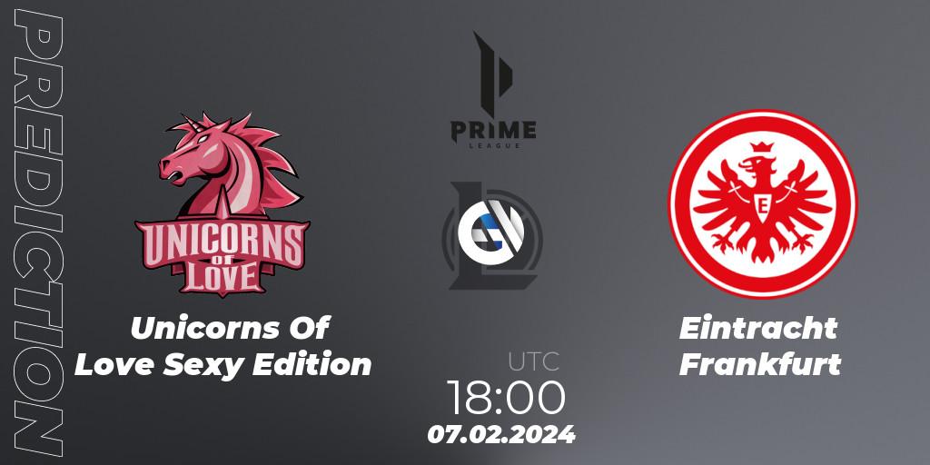 Unicorns Of Love Sexy Edition vs Eintracht Frankfurt: Match Prediction. 07.02.24, LoL, Prime League Spring 2024 - Group Stage