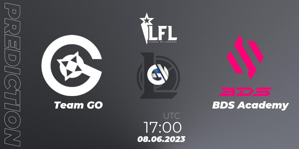 Team GO vs BDS Academy: Match Prediction. 08.06.23, LoL, LFL Summer 2023 - Group Stage