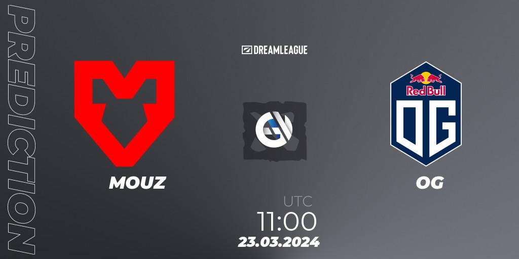 MOUZ vs OG: Match Prediction. 23.03.24, Dota 2, DreamLeague Season 23: Western Europe Closed Qualifier